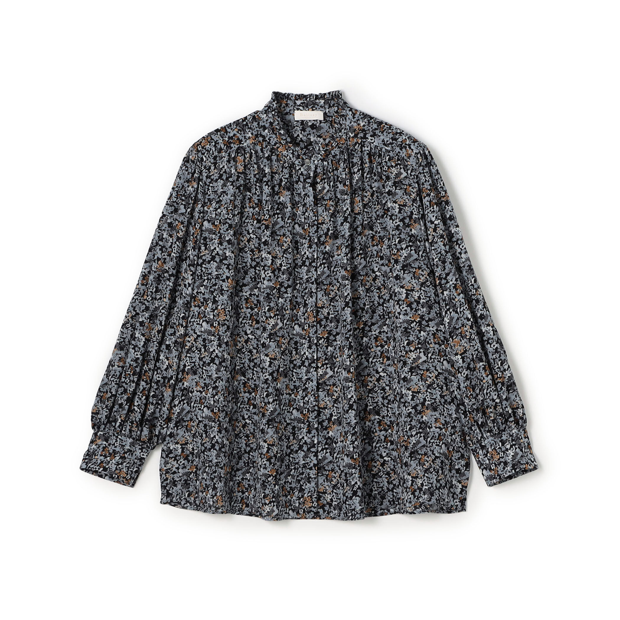 トゥモローランド Ballsey スタックフラワープリント フリルブラウス トゥモローランド Ballsey スタックフラワープリント フリルブラウス