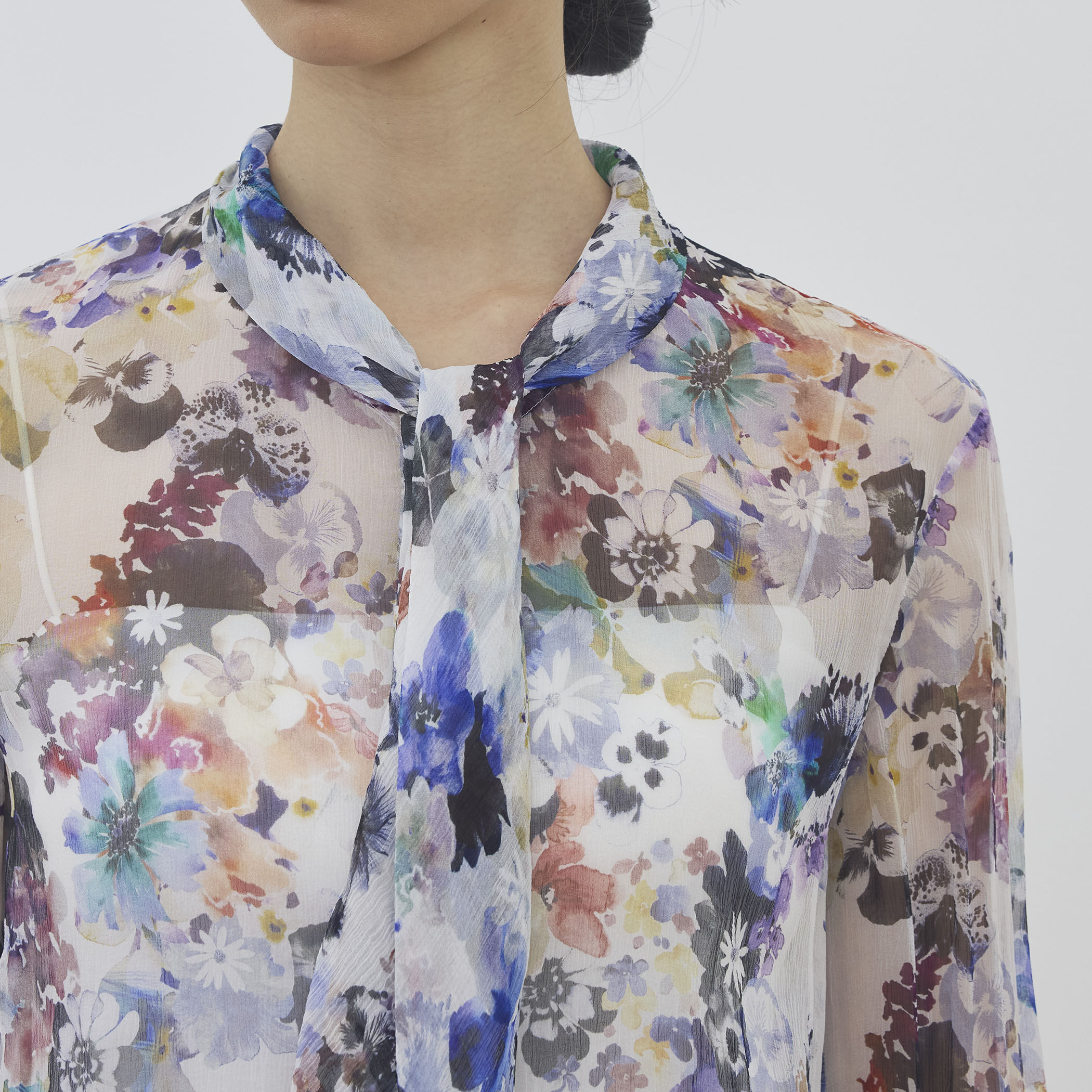 【新品】デプレ♡シルクブラウス DES PRES（デプレ） ブラウス シャツ シルクリネンクロス ボクシー