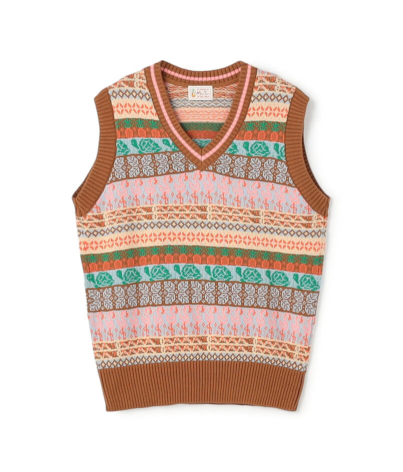 Mai Tai コットンジャガード ニットベスト