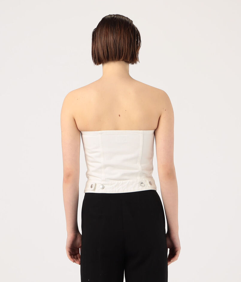 HYKE TWILL STRAPLESS TOP｜トゥモローランド 公式通販
