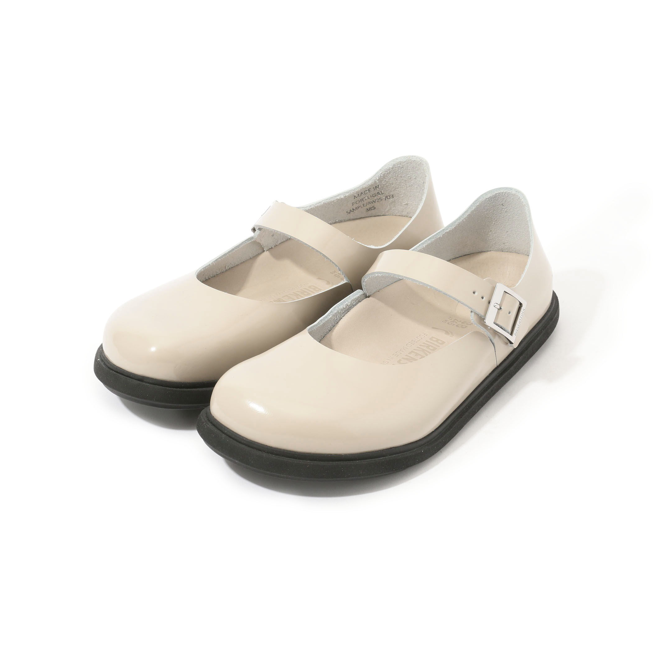 BIRKENSTOCK パンプス ベージュ メリージェーン ベージュ 25cm ビルケンシュトック○リズモア メリージェーン 25cm 牛革