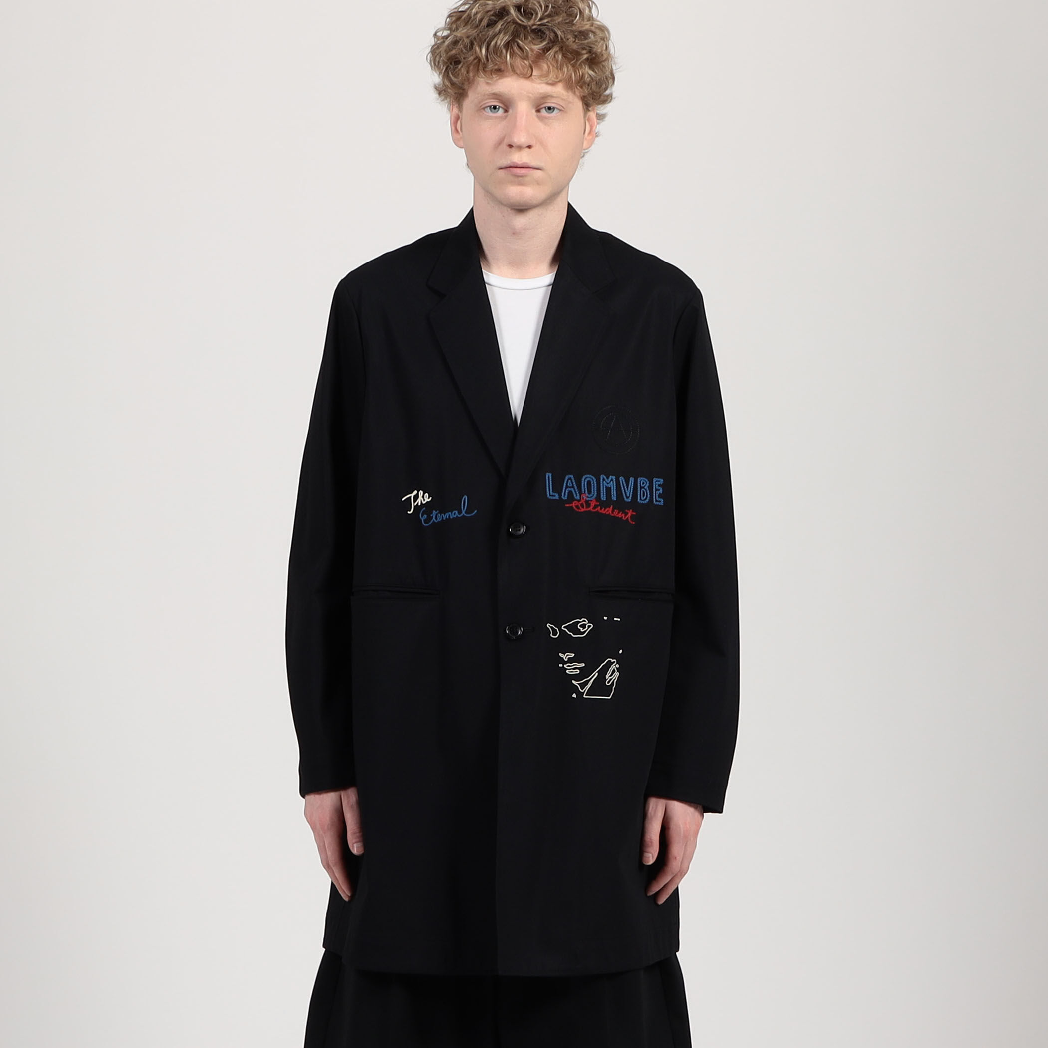 2025 お歳暮【公式】 - 人気ブランド ALMOSTBLACK ロングジャケット EMBROIDERY WOVEN ジャケット・アウター