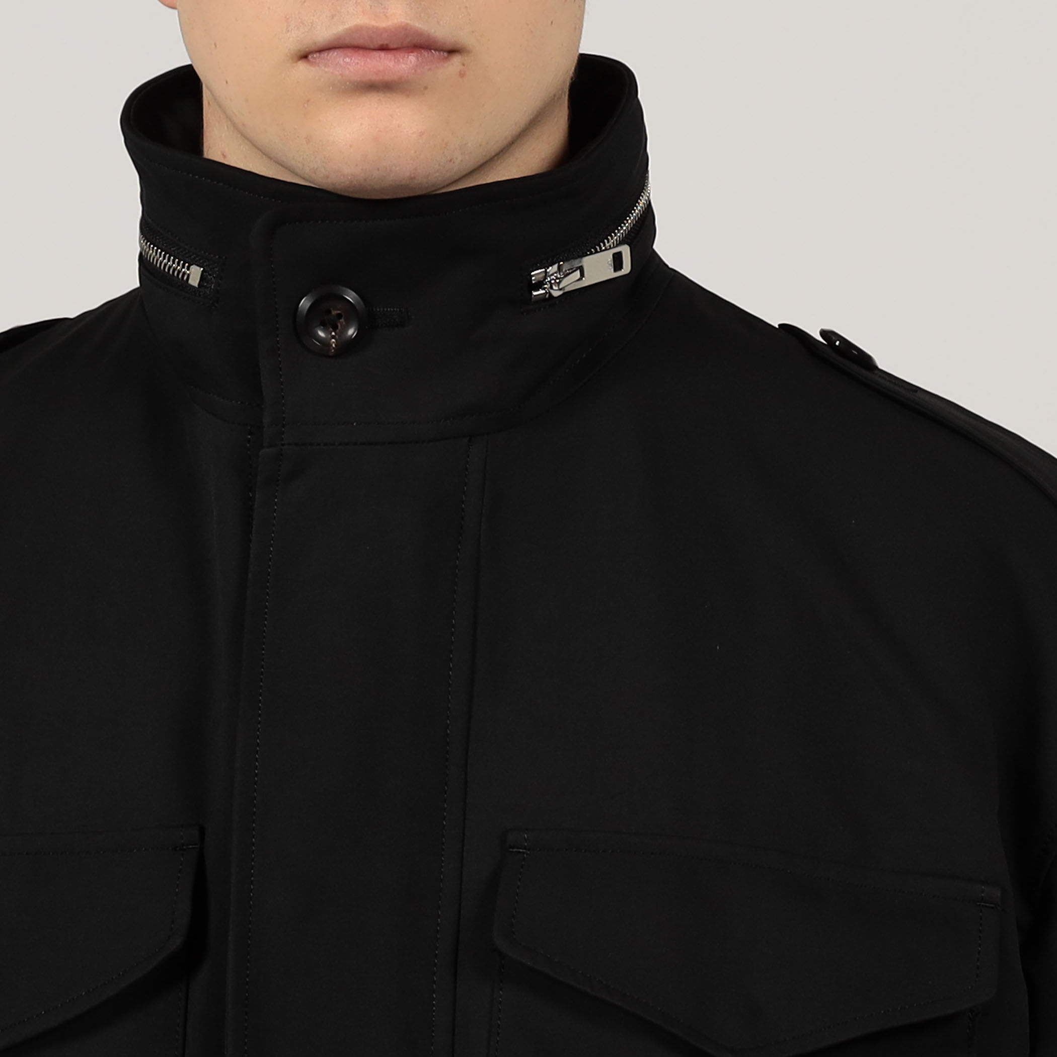 ジャケット・アウター THE RERACS/TWEED MOUNTAIN FIELD BLOUSON THE RERACS/ザ・リラクス】RERACS BRUSHED BACK SATIN M-65