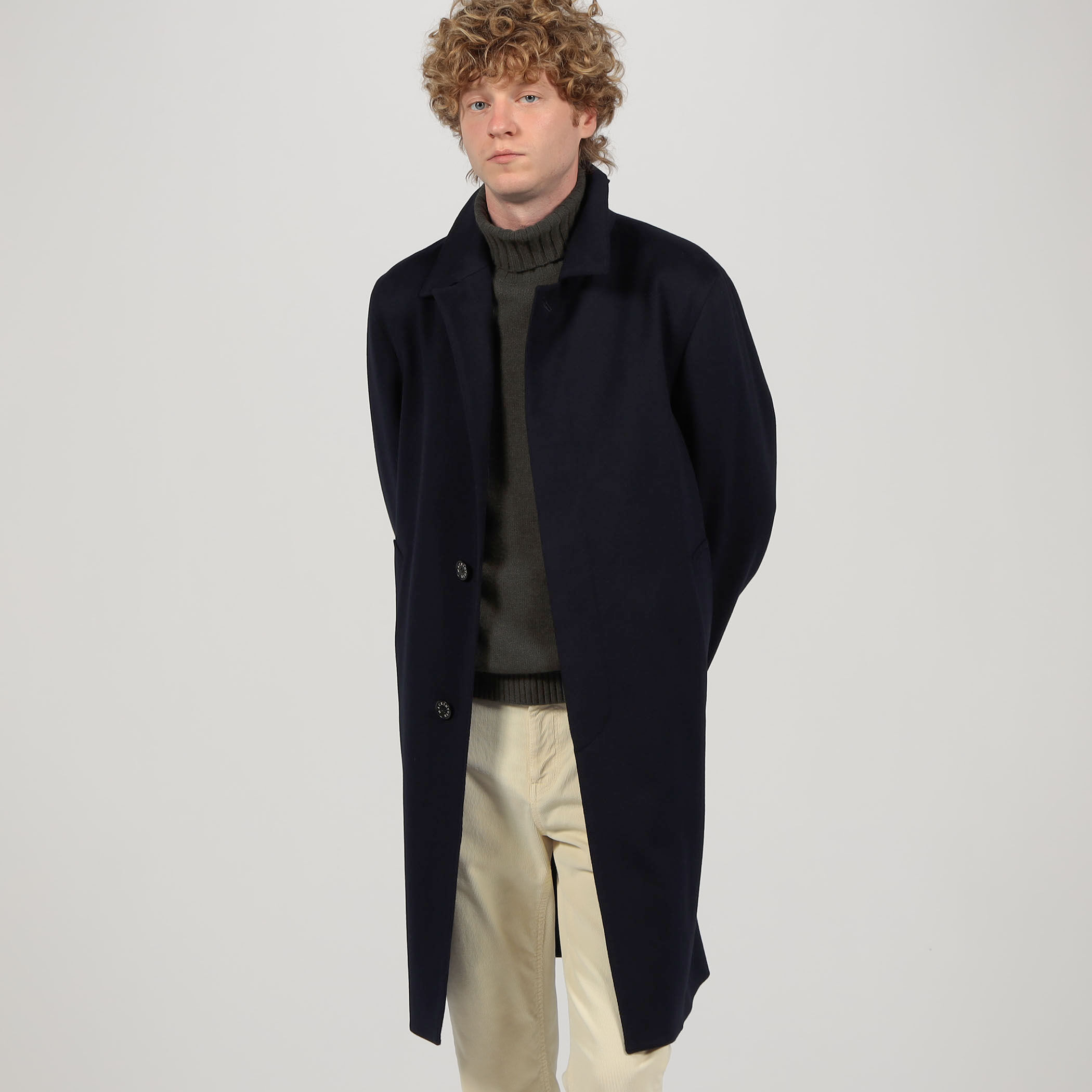 MACKINTOSH DUNKELD Loro Piana STORM SYSTEM ウールステンカラー