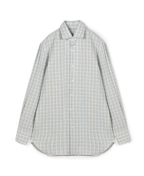 【別注】Maria Santangelo MARCELLO  コットン ワンピースカラーチェックシャツ