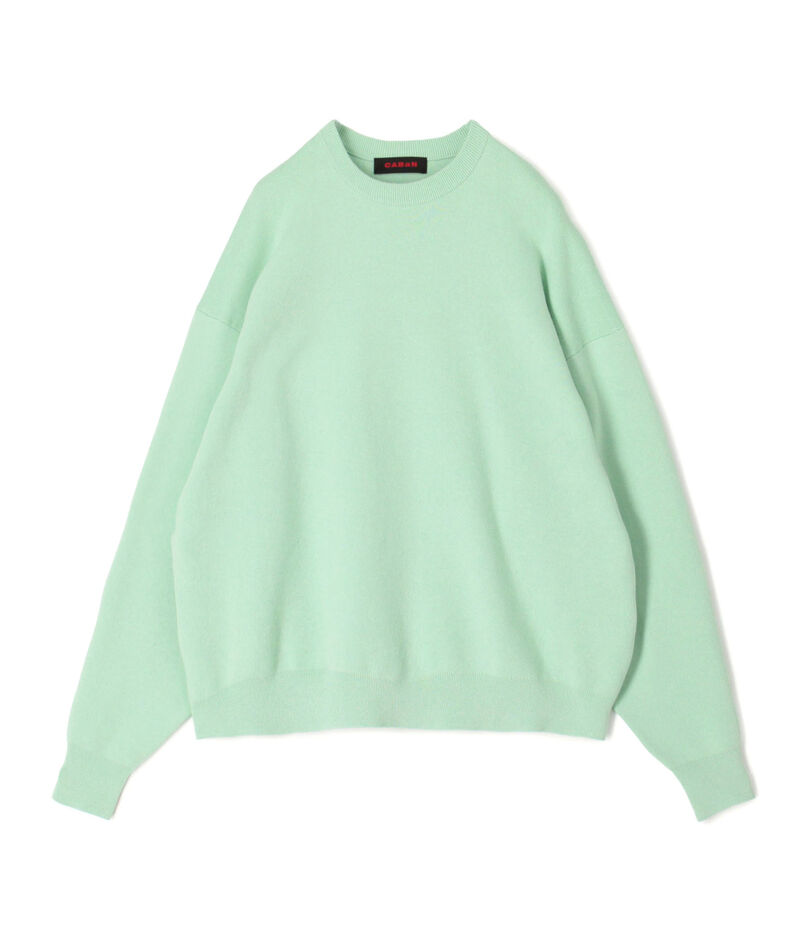 コットンカシミヤ クルーネックプルオーバー