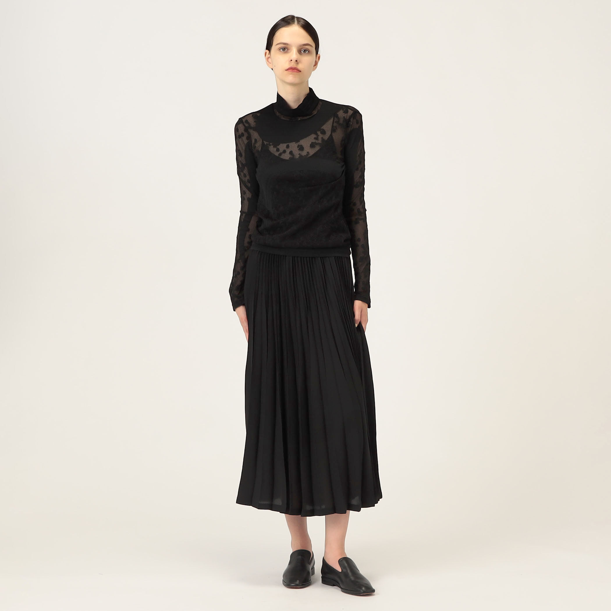 【mamekurogouchi】ハイネックニットトップス 7 Basic Silk High Neck Knit Top - Mame Kurogouchi
