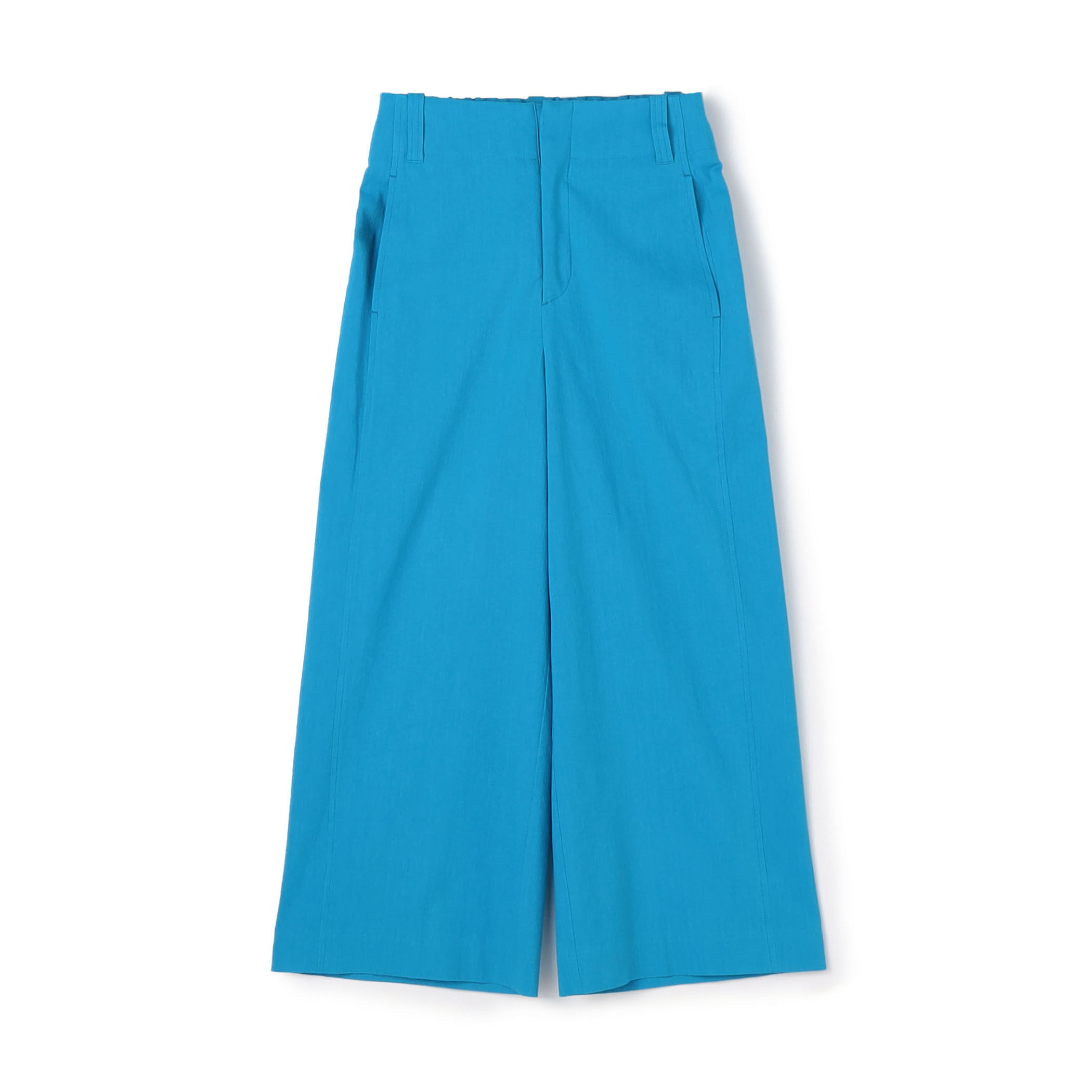 珍しい レーヨンリネンコットン フレアクロップドパンツ パンツ
