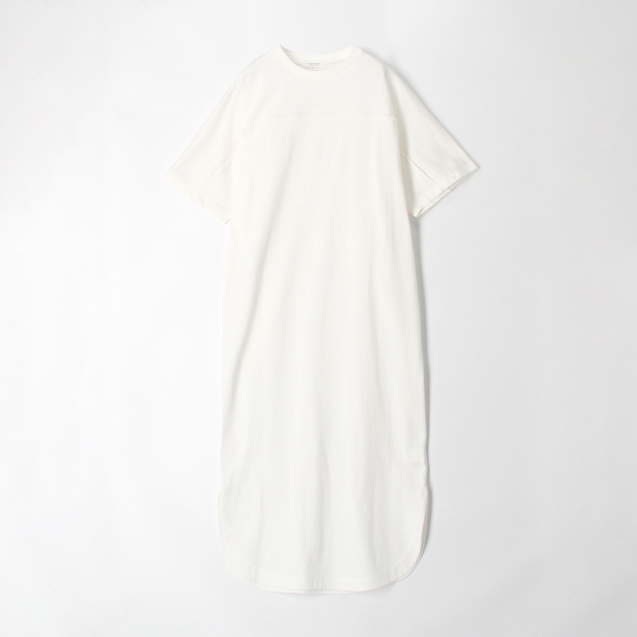 MORE10%OFF対象〉コットンジャージー クルーネックワンピース