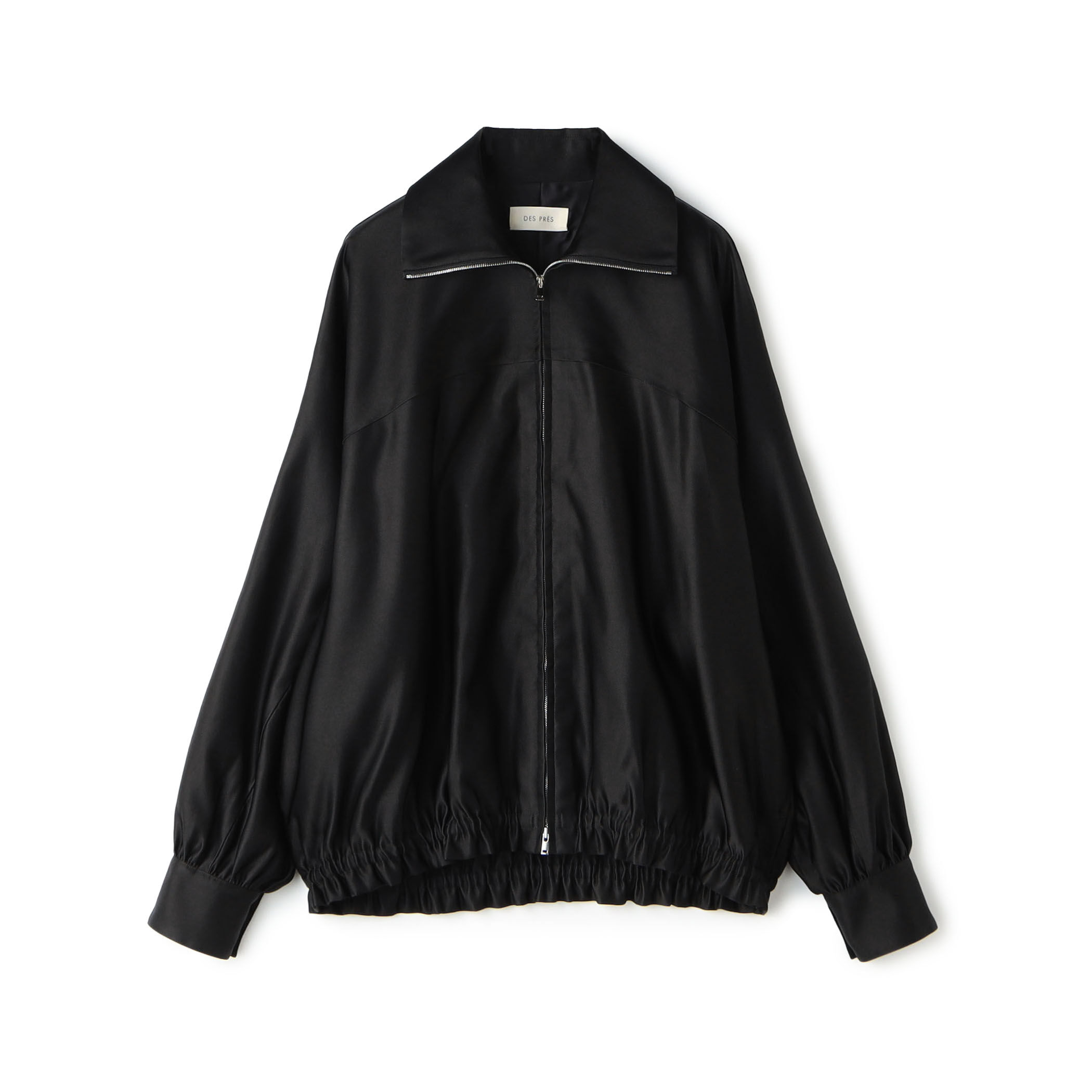 トリアセテートシルクサテン ジップアップブルゾン｜トゥモローランド