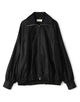 トリアセテートシルクサテン ジップアップブルゾン