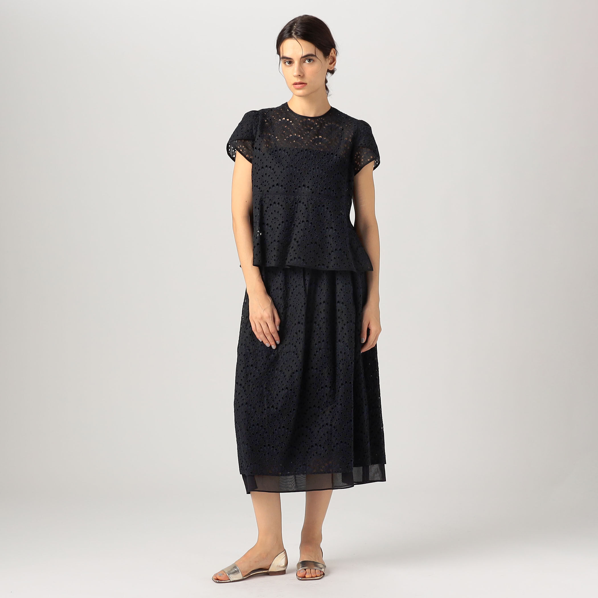 ピーコックエンブロイダリー コクーンスカート｜トゥモローランド 公式通販