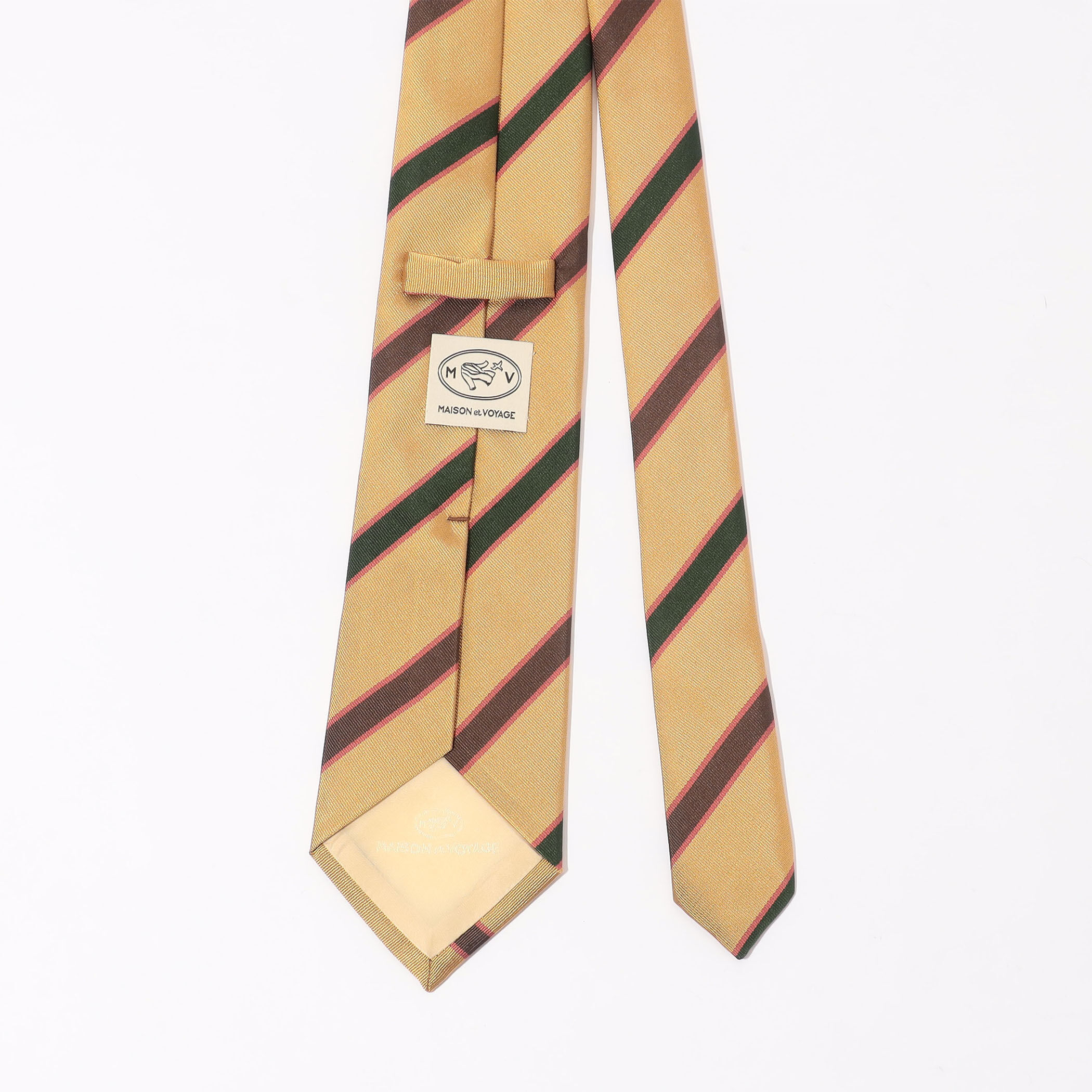 本日限定価格未使用袋付イタリア製Valextra』高級ネクタイイエローレジメン 本日限定価格未使用袋付イタリア製Valextra』高級ネクタイ