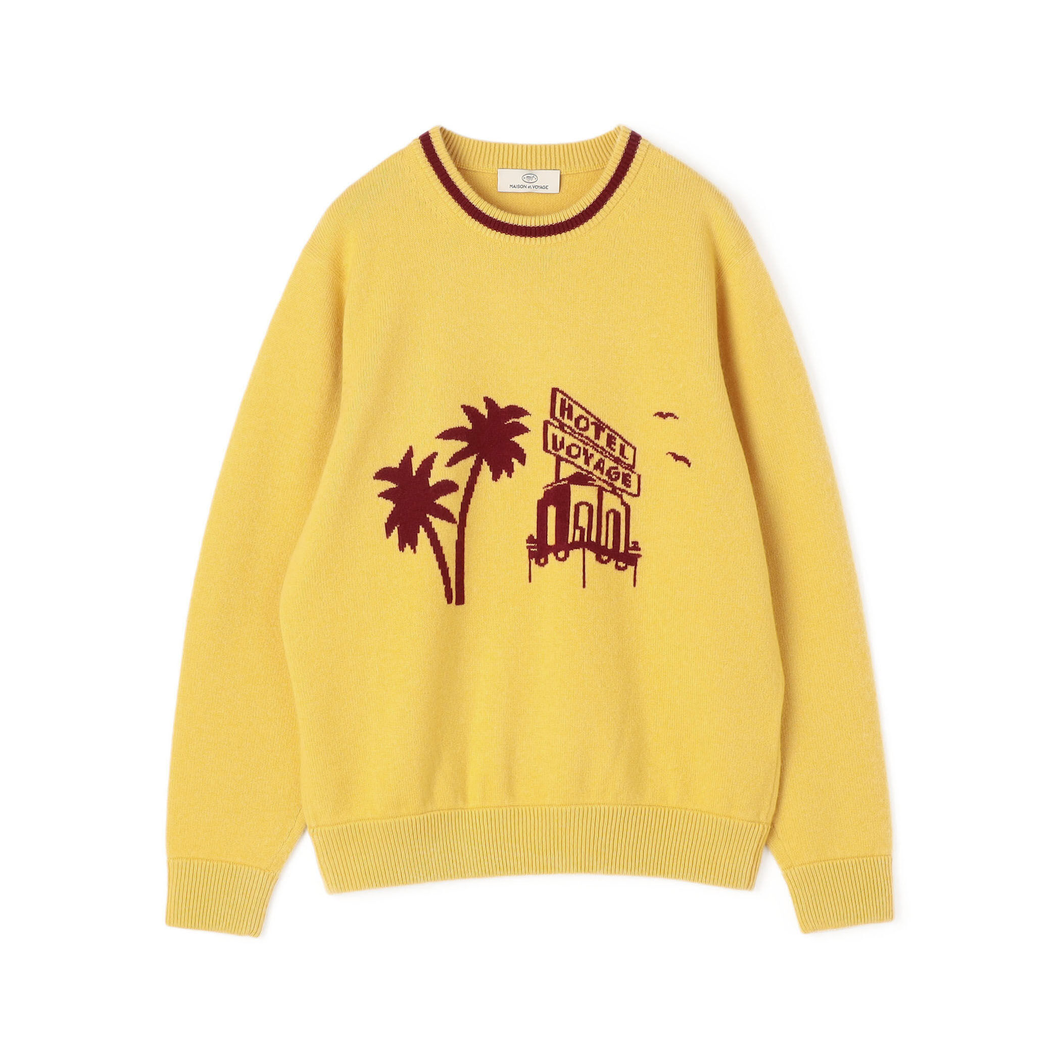 カシミヤ ロゴ クルーネックプルオーバー｜トゥモローランド