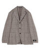 Belvest ウールヘリンボーンオーバーペーン シングルブレステッド3Bジャケット