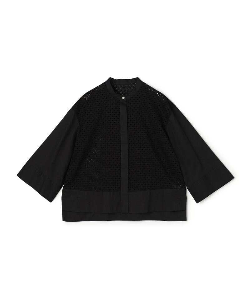 スクエアエンブロイダリー コンビネーションブラウス