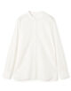 シルキーコットン バンドカラーシャツ