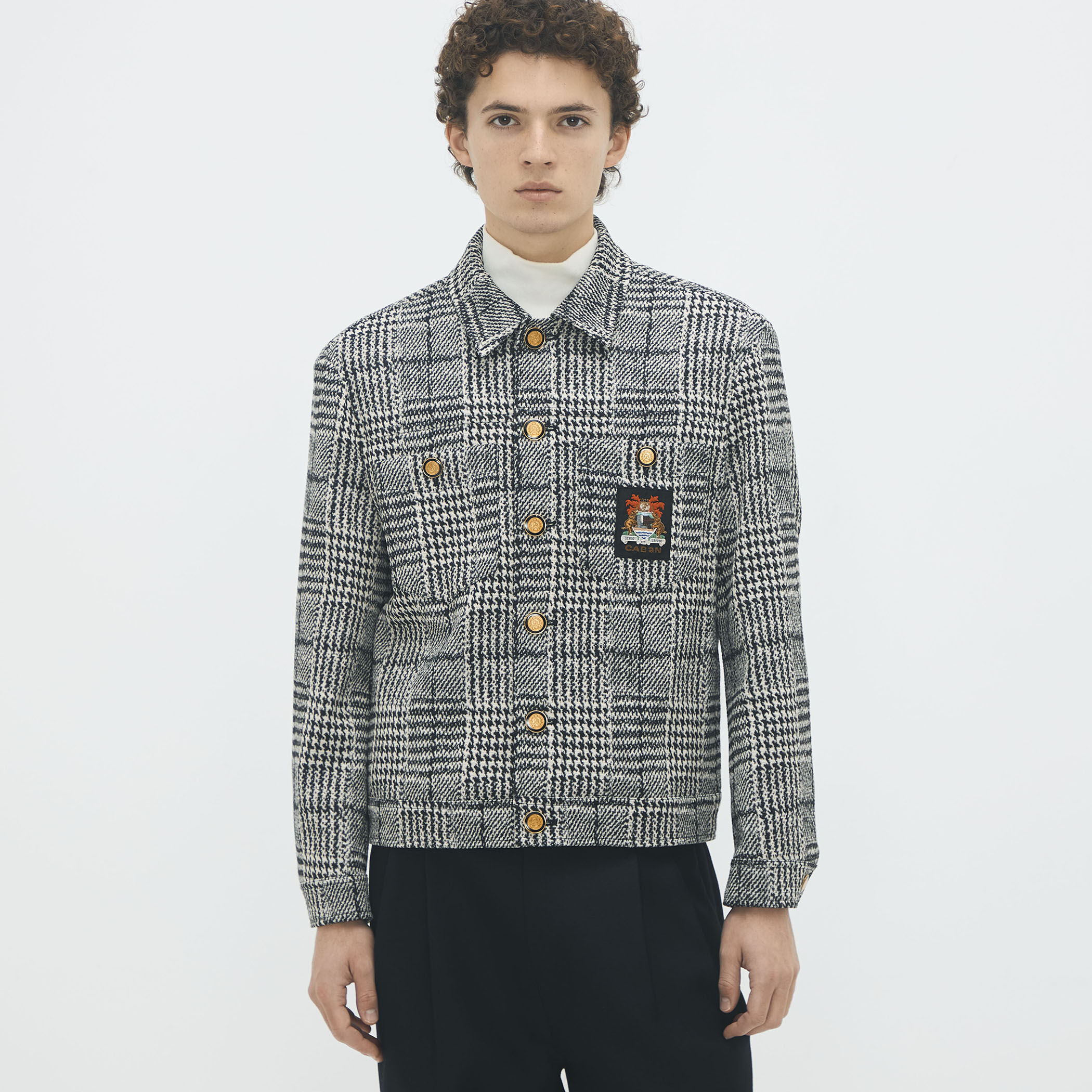 グレンチェックジャカード ブルゾン｜トゥモローランド 公式通販