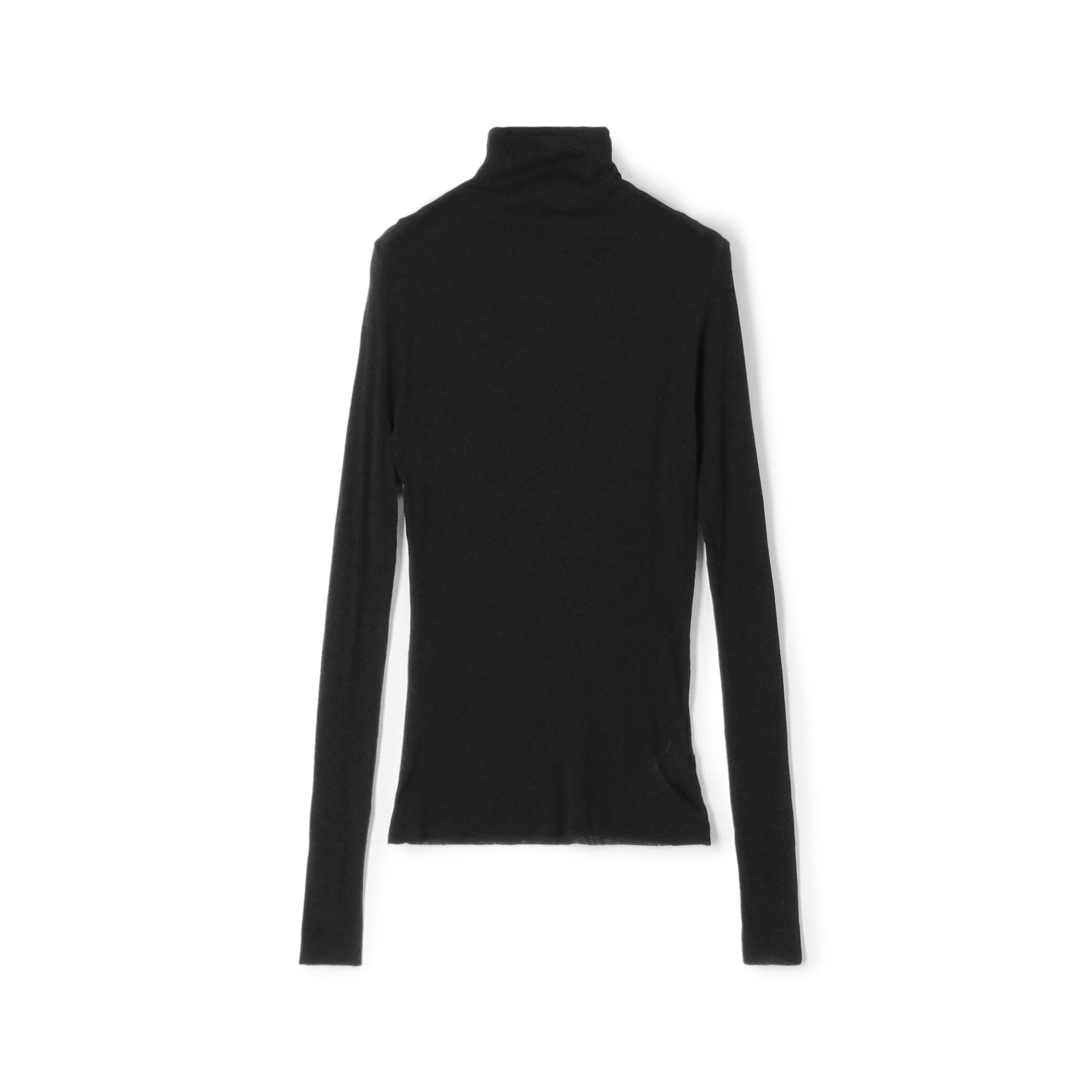 コットンカシミヤブレンドリブ タートルネックプルオーバー WVA3942
