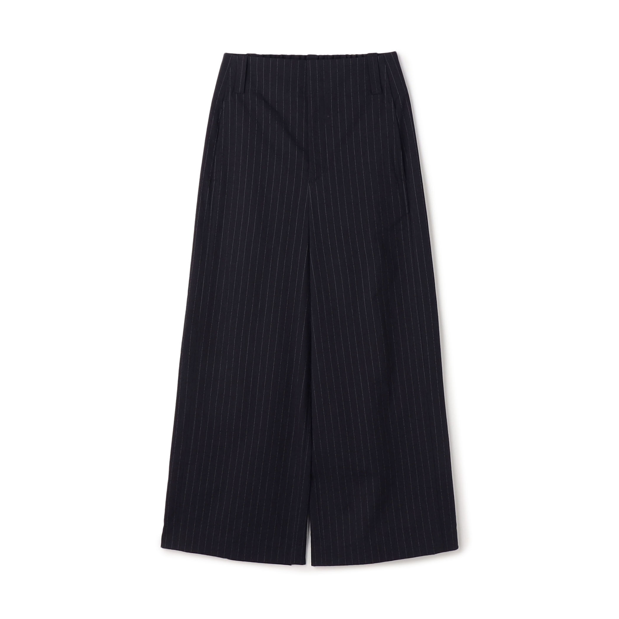 レーヨンリネンコットン フレアクロップドパンツ
