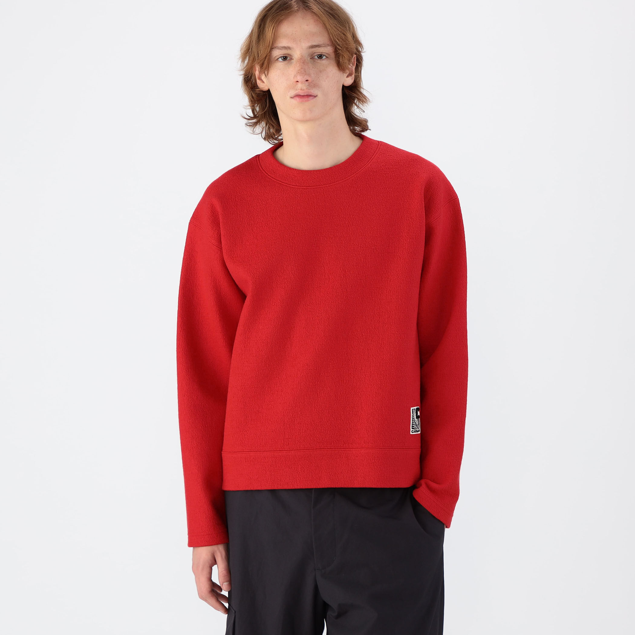 kksf　CABaN ウールコットンダブルフェイス クルーネック CABaN ウールコットンダブルフェイス クルーネックプルオーバー