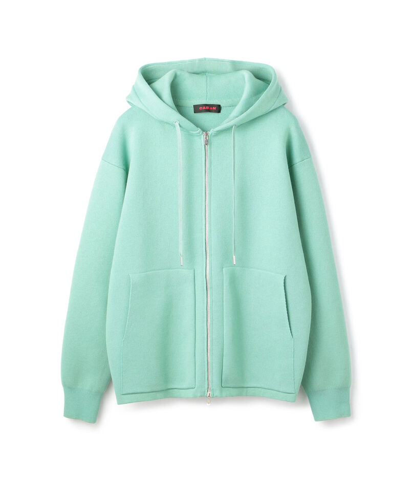 CABaN コットンカシミヤ ジップパーカ