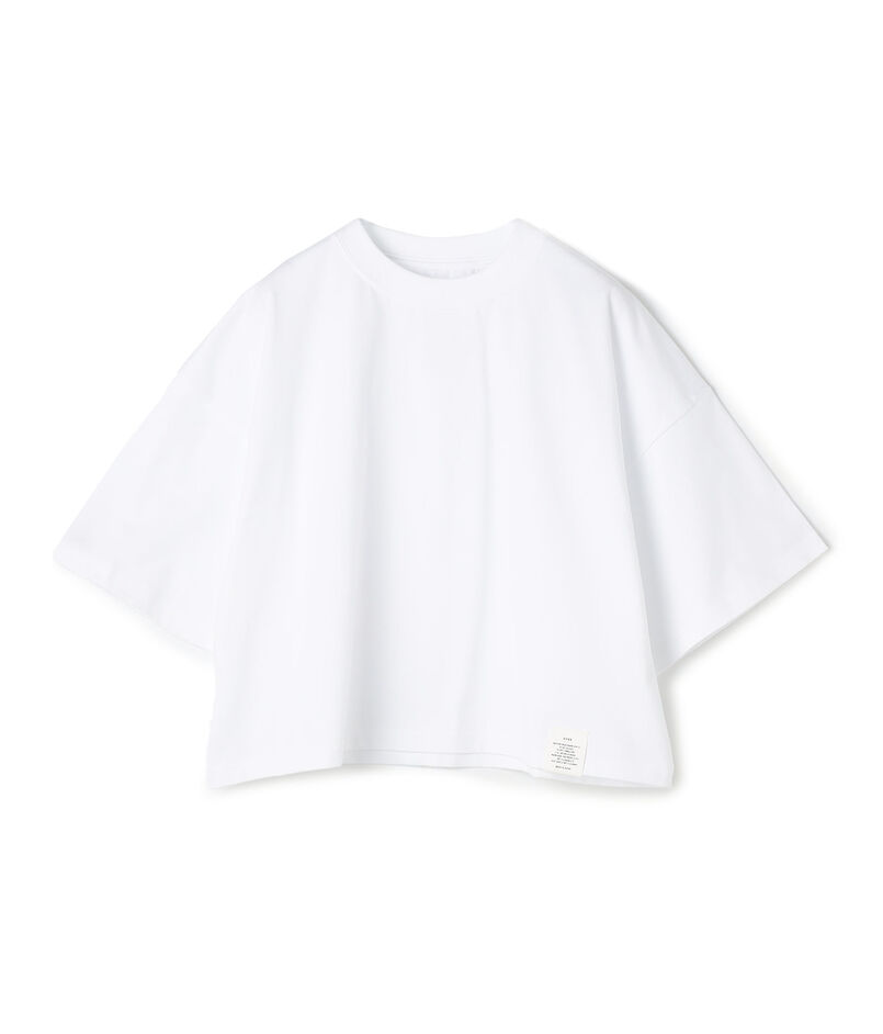 HYKE CROPPED SHORT-SLV TEE