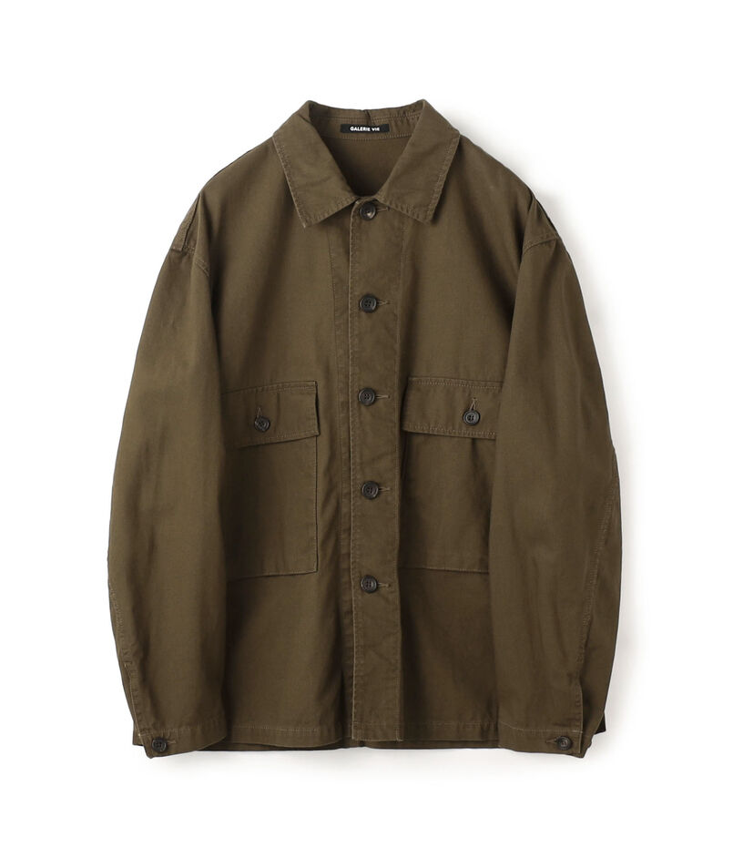 ストーンウェーブコットン サファリシャツ