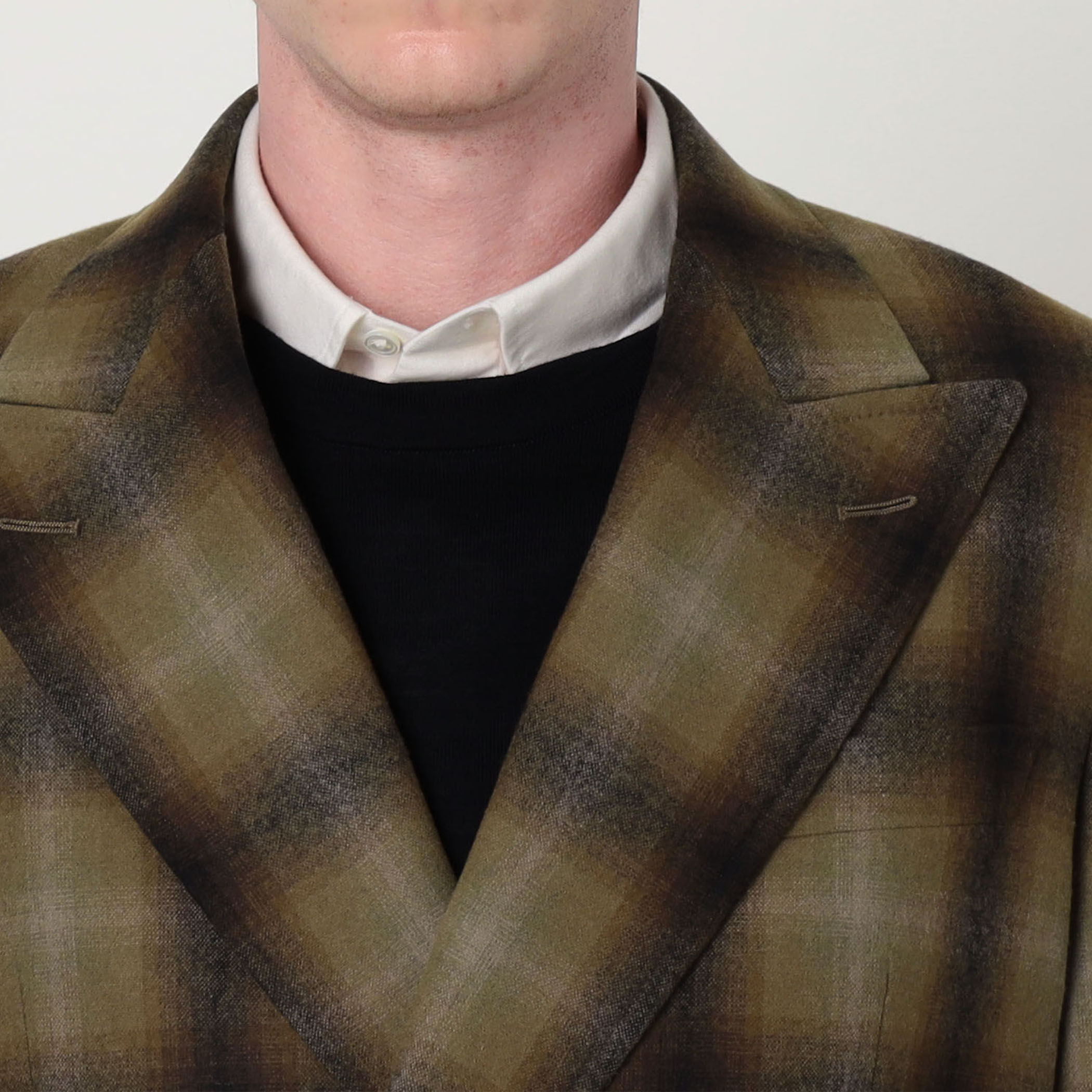 別注】PENDLETON ウールオンブレチェック ダブルブレスト4ボタン
