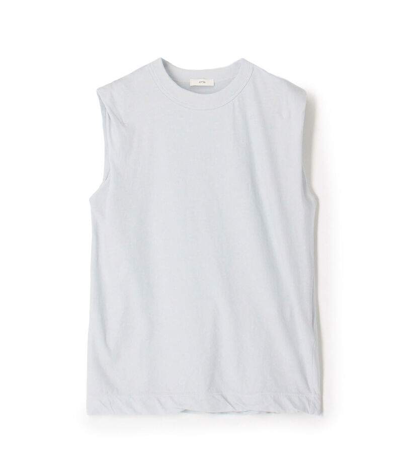 ATON FRESCA SINGLE JERSEY ノースリーブプルオーバー
