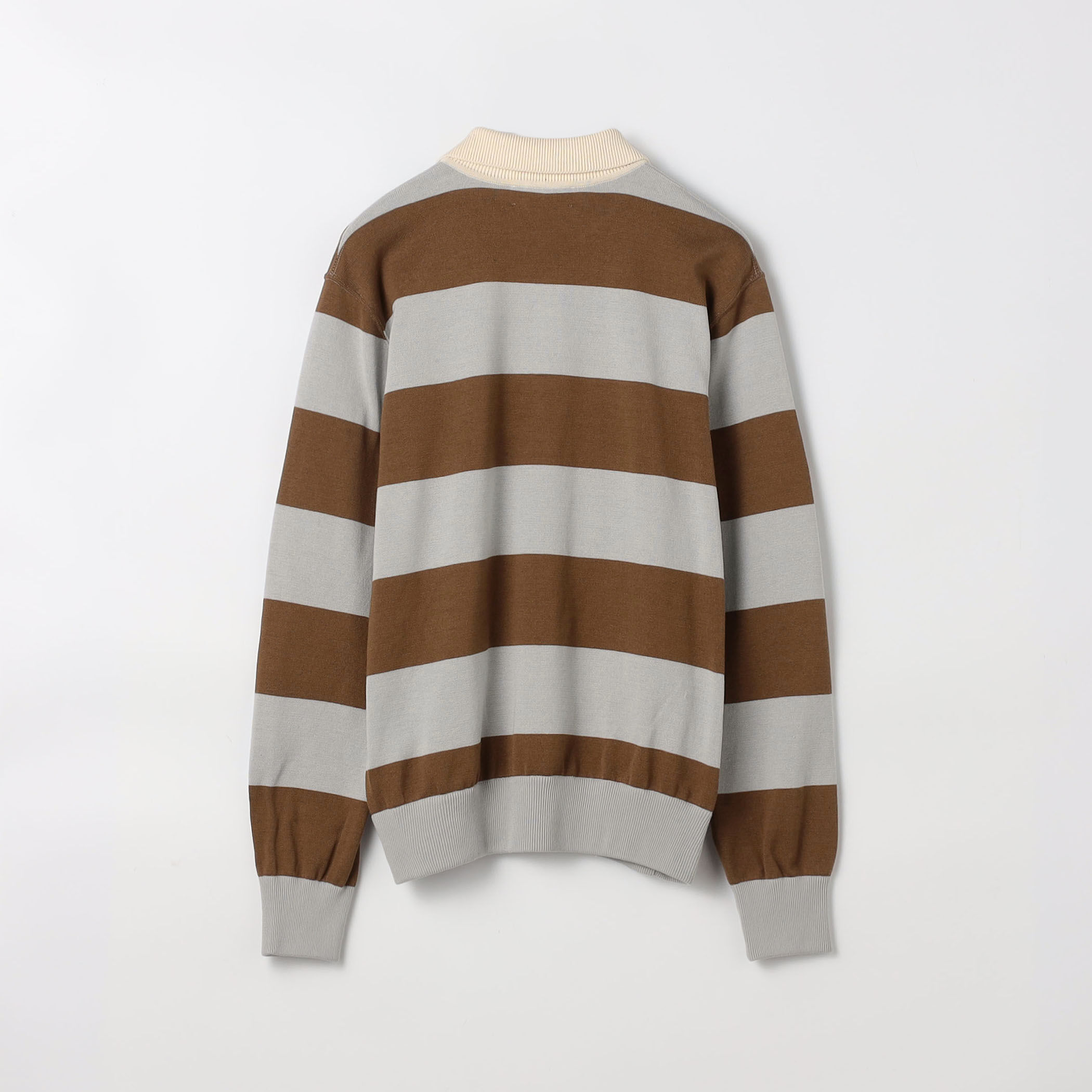 Mサイズ　MAISON et VOYAGE ラガーシャツ ユニセックス シルケットコーマコットン ニットラガーシャツ｜トゥモローランド 公式