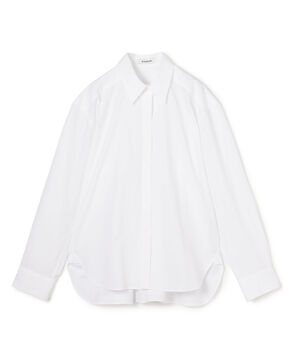 コットンハイカウントタイプライター バックタックシャツ