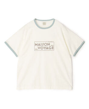 MAISON et VOYAGE コットン プリントTシャツ