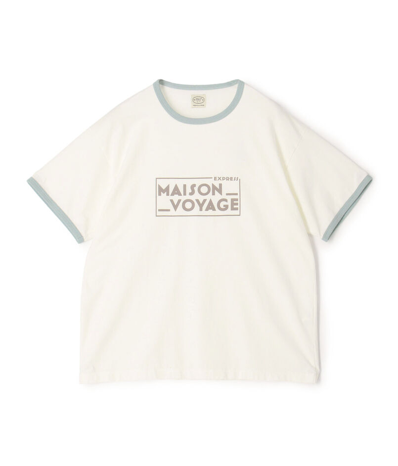 MAISON et VOYAGE コットン プリントTシャツ