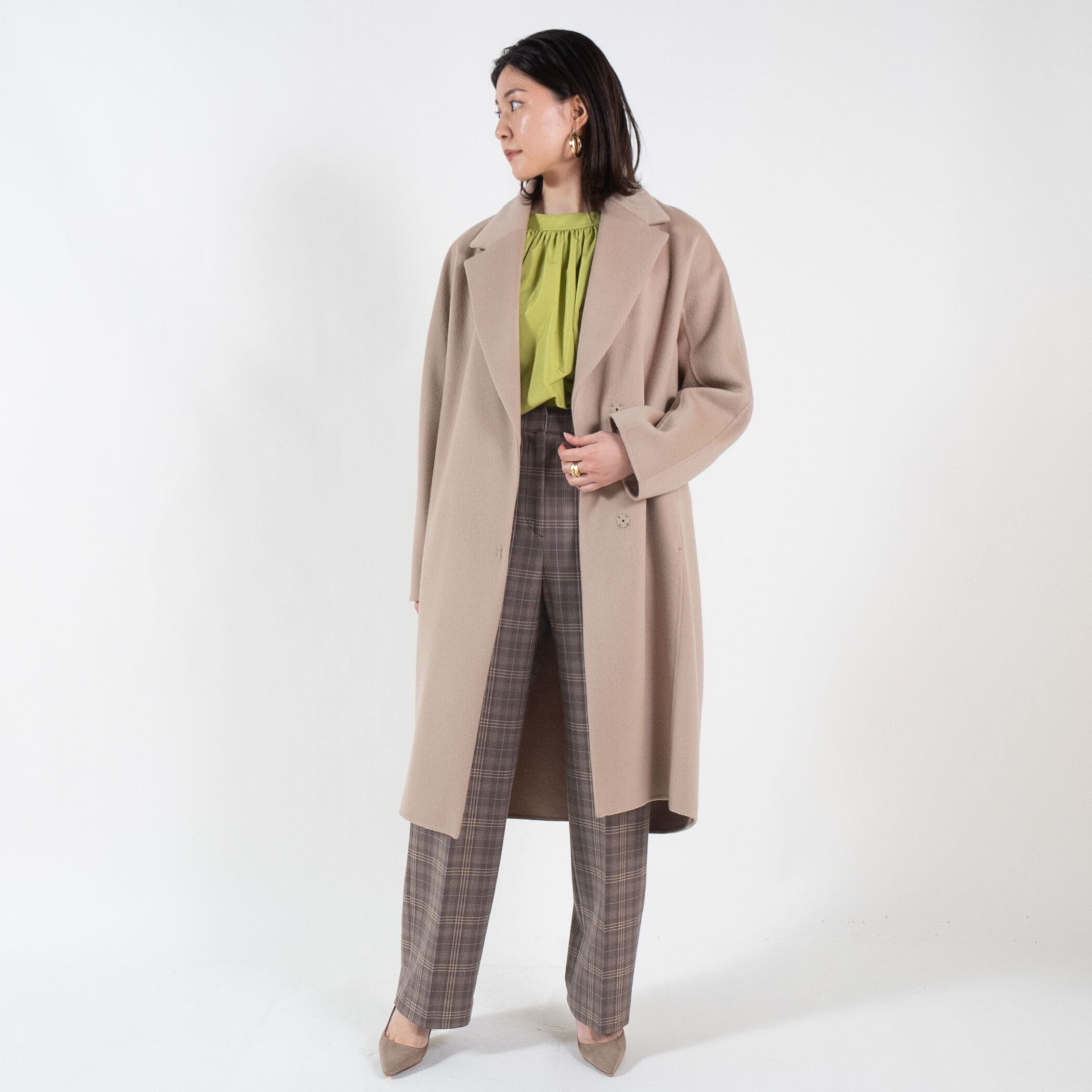 TOMORROWLAND/BALLSEY ストレッチウールストレートパンツ　新品 デュアルストレッチウール ストレートパンツ｜トゥモローランド