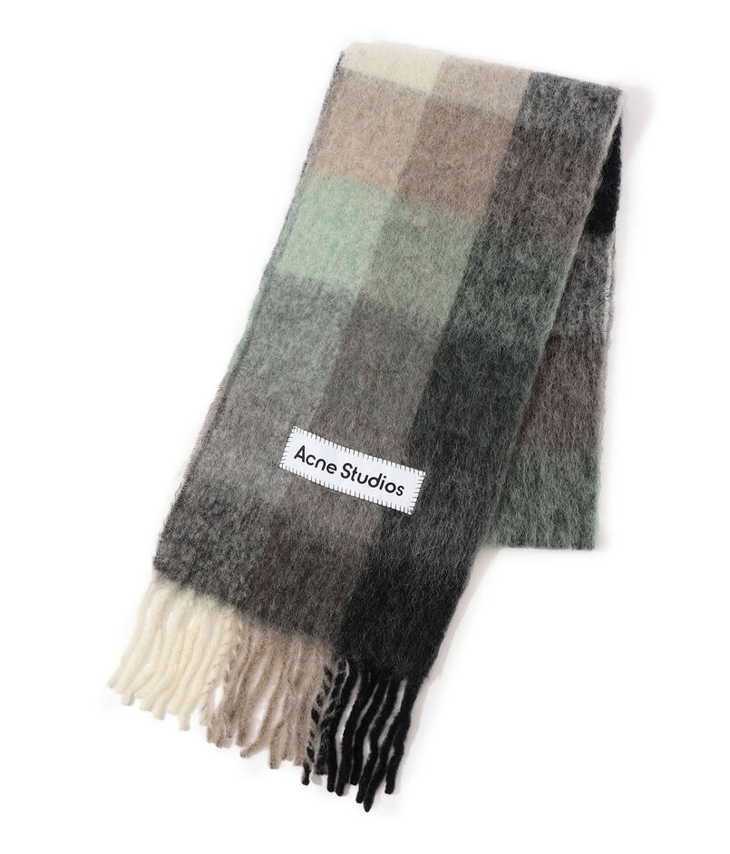 ■Acne Studios モヘヤチェックスカーフ