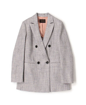 ラメツイード ダブルブレストジャケット