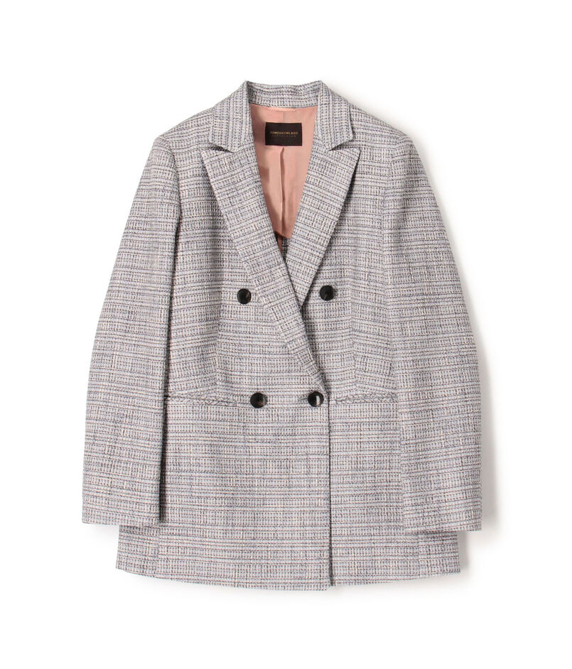 ラメツイード ダブルブレストジャケット