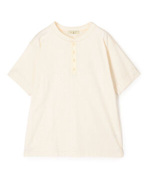 オーガニックコットン ヘンリーネックTシャツ