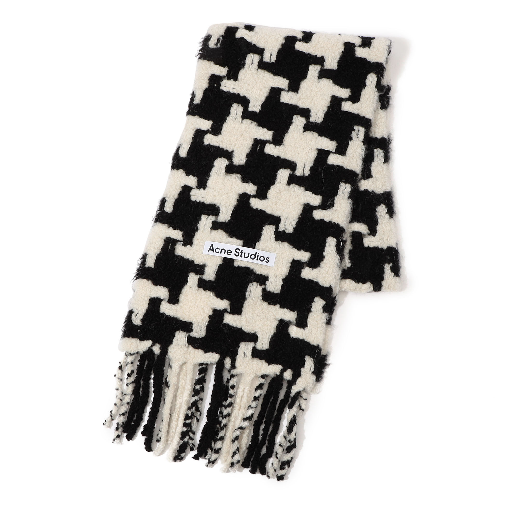 Acne Studios ハウンドトゥースマフラー