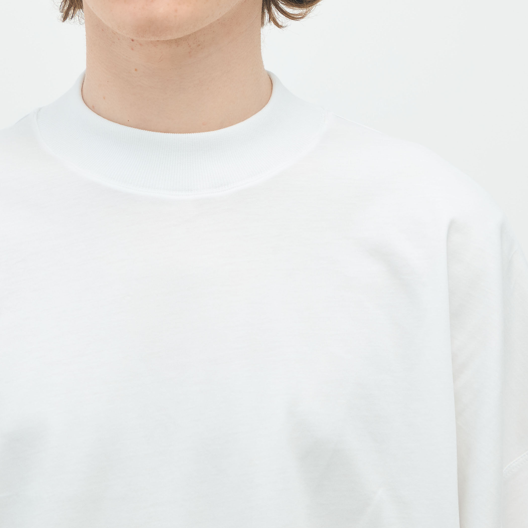 CABaN ビルドネックTシャツ オーバサイズ ホワイト F ドロップショルダー CABaN コットン ビルドネックTシャツ|トゥモローランド 公式通販