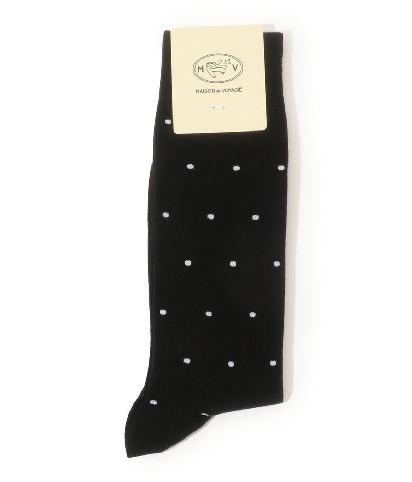 MAISON et VOYAGE オーガニックコットン ドットソックス