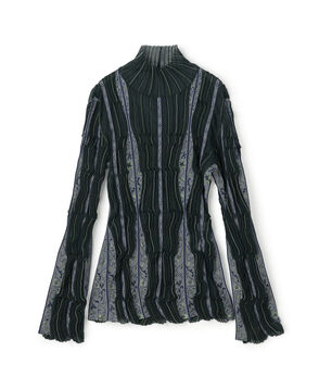 Mame Kurogouchi Fluid Jacquard Knit Top ジャカードニット