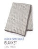 ブロックプリントキルト マルチカバー L