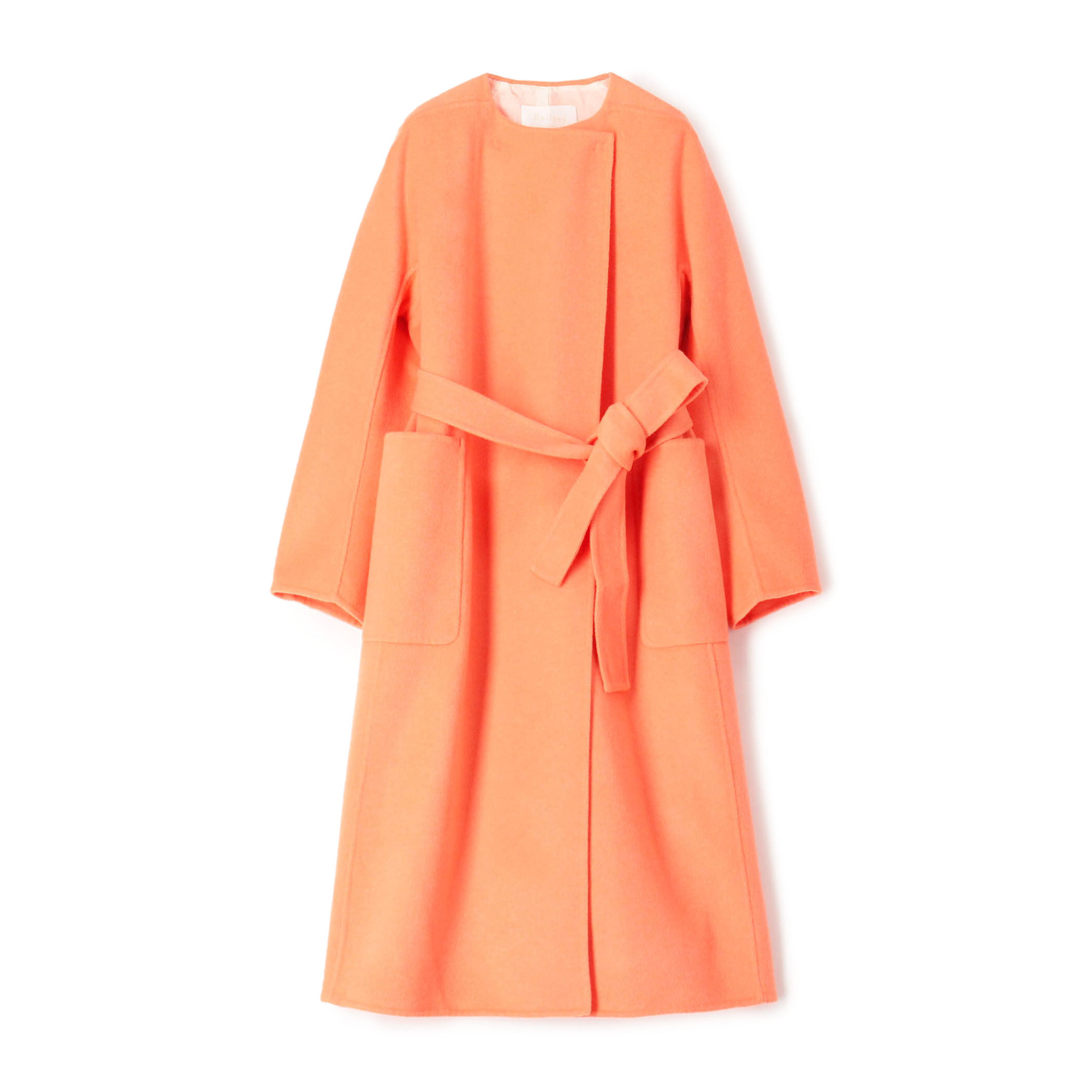 タイムセール‼️トゥモローランド　ballsey ノーカラーコート プレミアムウールリバー ノーカラーコート｜トゥモローランド 公式通販