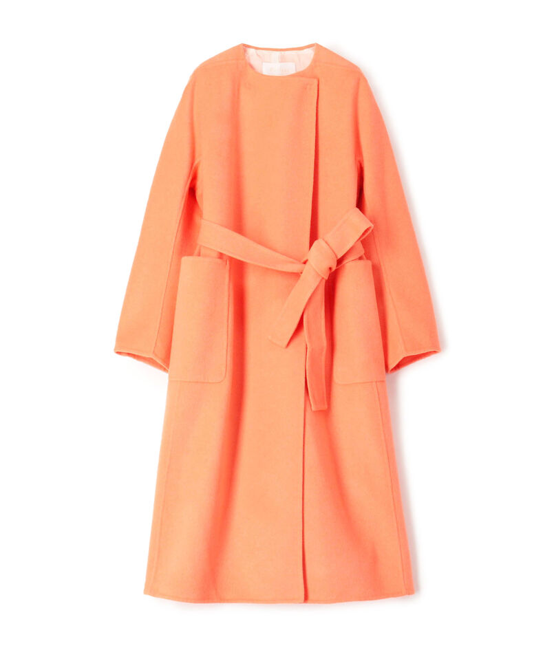 プレミアムウールリバー ノーカラーコート