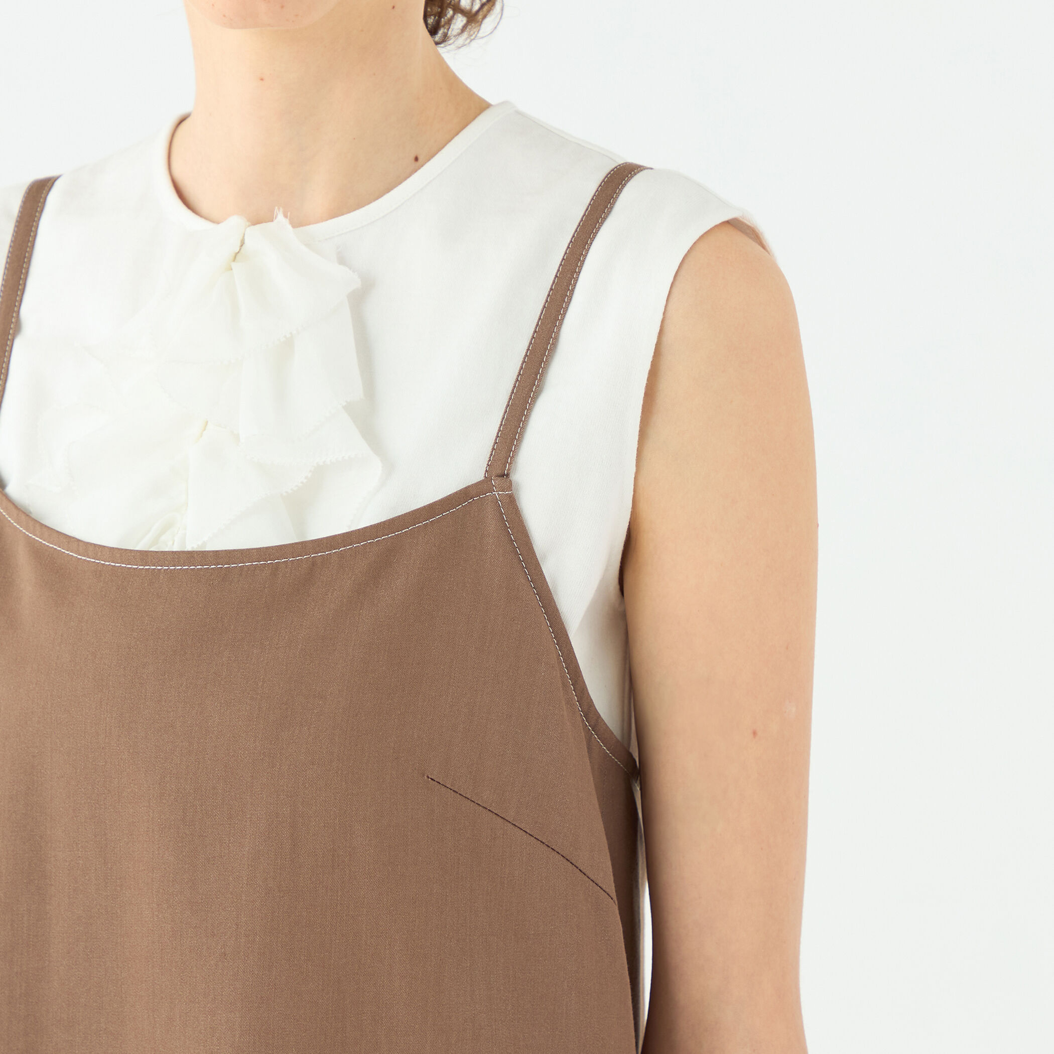 トゥモローランドサロペット新品 セール】 コットンシルクデニム サロペット （サロペット