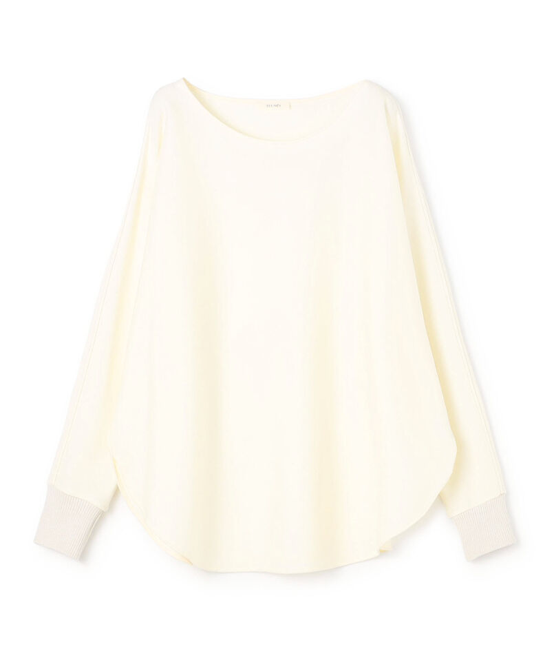 ニットコンビネーション ボートネックプルオーバー