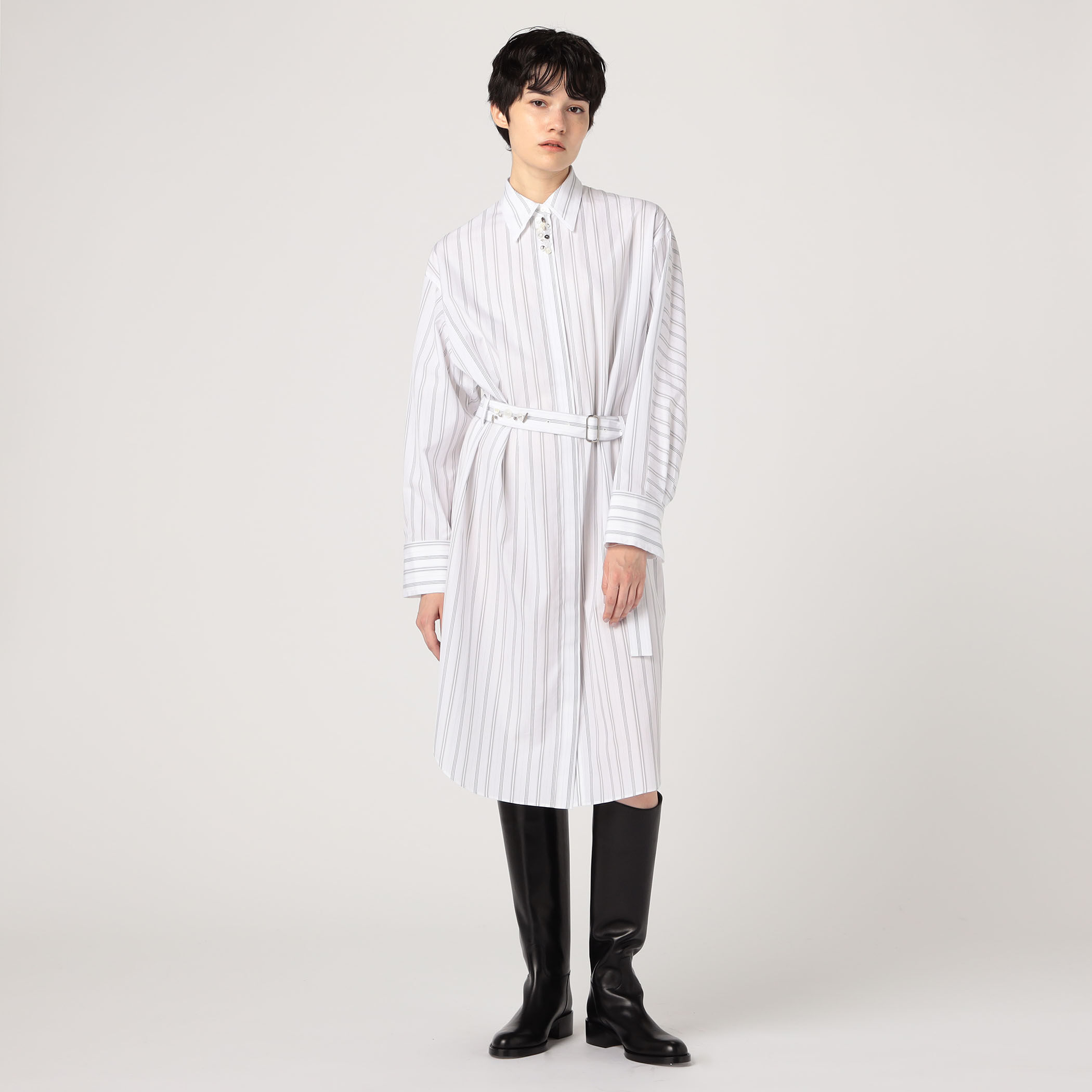 コンパクトプレーンコットン シャツワンピース｜トゥモローランド 公式通販