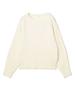 リンクスリブ ラウンドネックプルオーバー